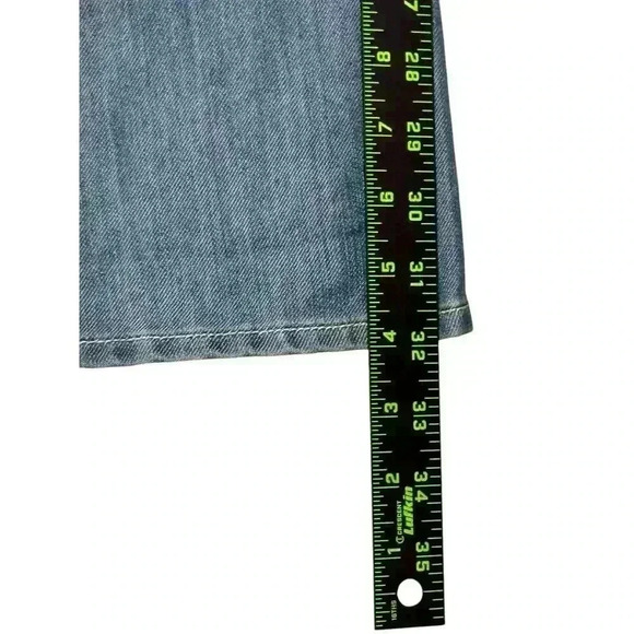 Vintage Levis 514 Jeans Mens 31 x 32 Straight Fit Medium Wash Blue Grunge Skater - Picture 4 of 15